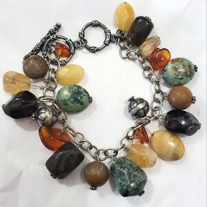 Silpada 925 Sterling Silver Gemstone Cha Cha Bracelet B1648